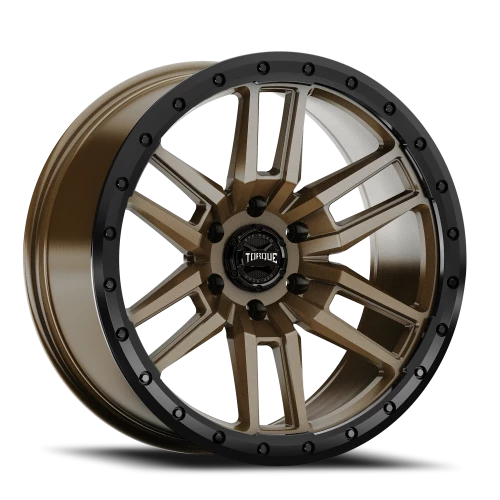 20x9 Torque TW411C Pritchett Satin Bronze with Satin Black Lip 8x170 et00 BS 4.97 CB 125.2 Conical Seat Square