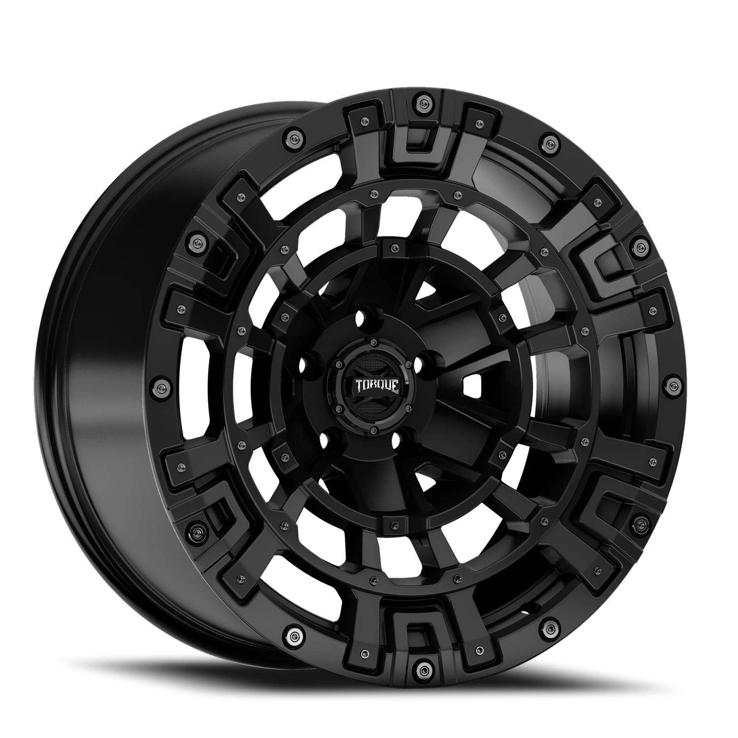 17x9 Torque TW416C Mercenary Satin Black 5x127 et-12 BS 4.5 CB 71.5 Conical Seat Square