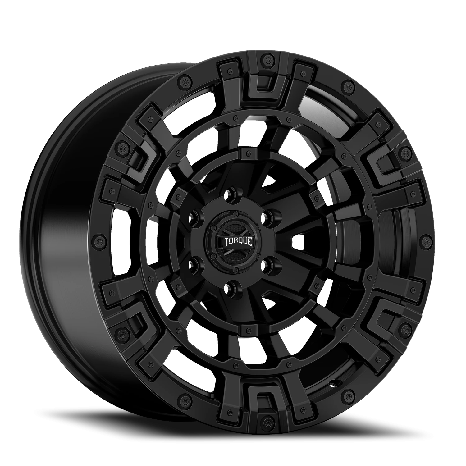 17x9 Torque TW416C Mercenary Satin Black 6x135 et-12 BS 4.5 CB 87.1 Conical Seat Square