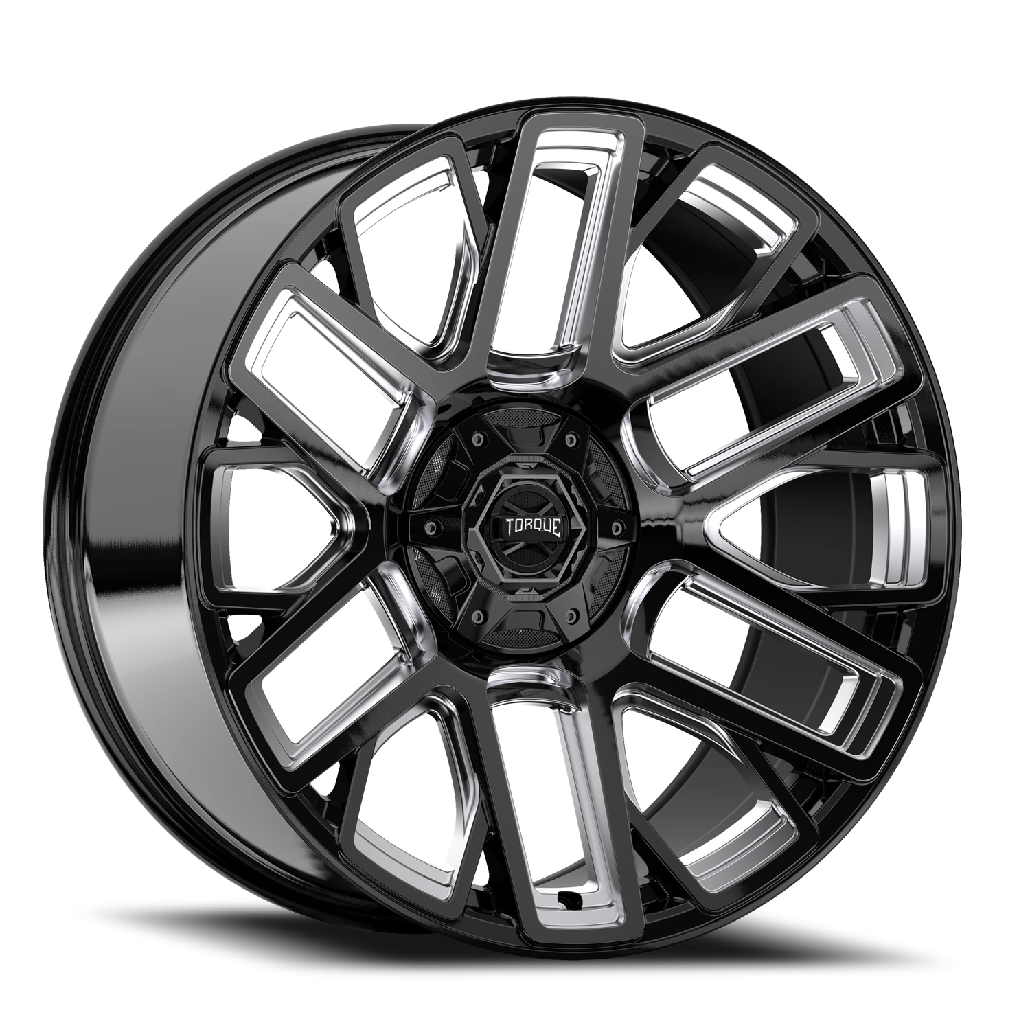 20x9 Torque TW428C Slope Gloss Black Premium Milling 6x135/139.7 et-12 BS 4.5 CB 87.1 Conical Seat Square