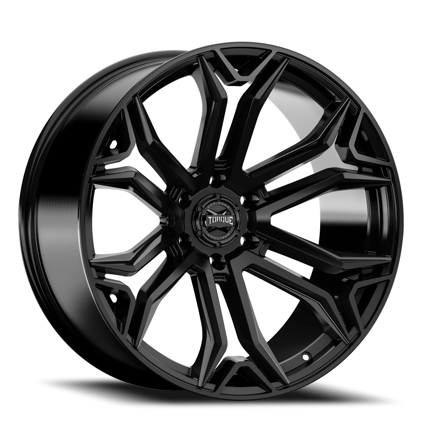 22x10 Torque TW436C Recluse Satin Black 6x135 et-18 BS 4.76 CB 87.1 Conical Seat Square