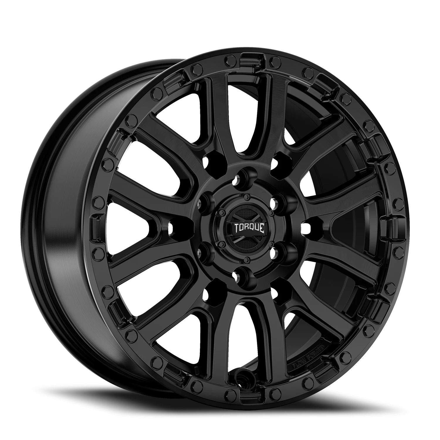17x8 Torque TW501R Canyon Satin Black 6x130 et+38 BS 5.96 CB 84.1 R14 Radius Seat Square