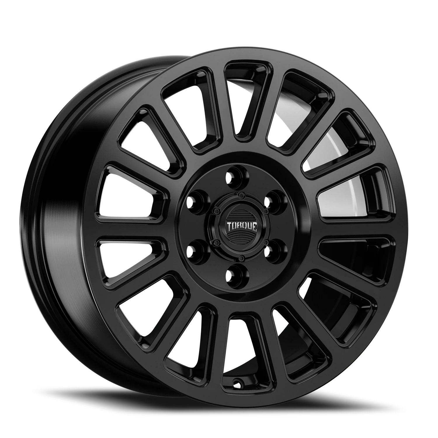 17x8 Torque TW513R Trek Satin Black 6x130 et+38 BS 5.96 CB 84.1 R14 Radius Seat Square
