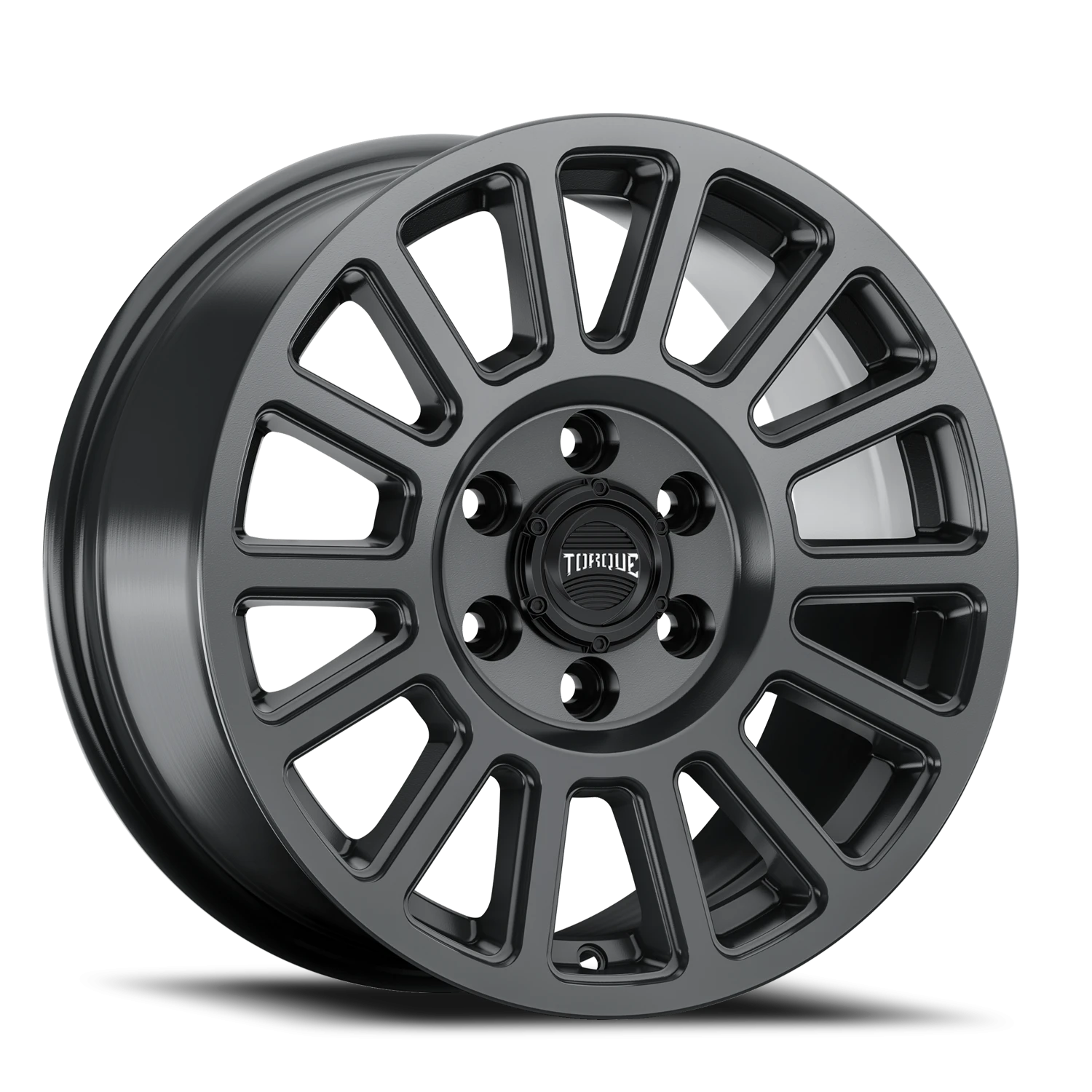 17x8 Torque TW513R Trek Satin Anthracite 6x130 et+38 BS 6 CB 84.1 R14 Radius Seat Square