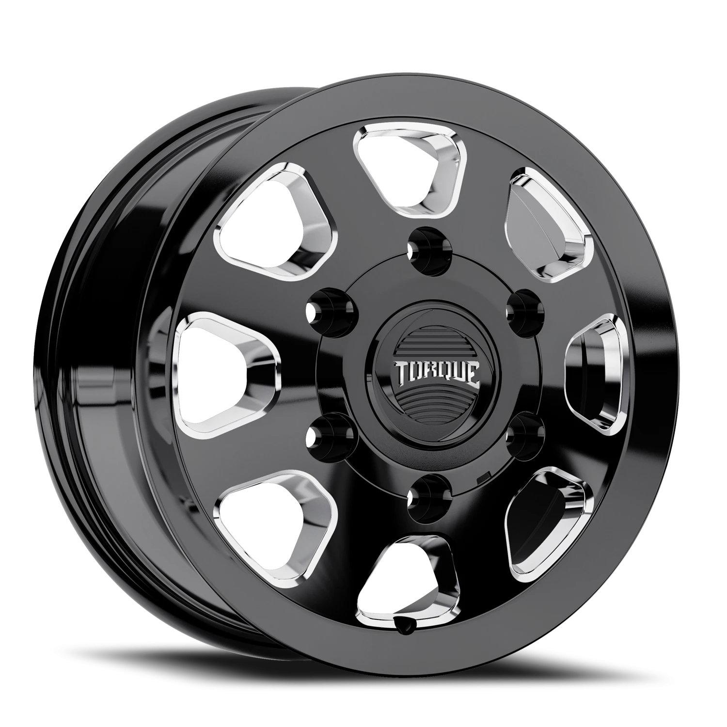 16x7 Torque TW522R Traveler Gloss Black Milled Spoke 6x180 et+87 BS 7.43 CB 138.8 Flat Seat Square