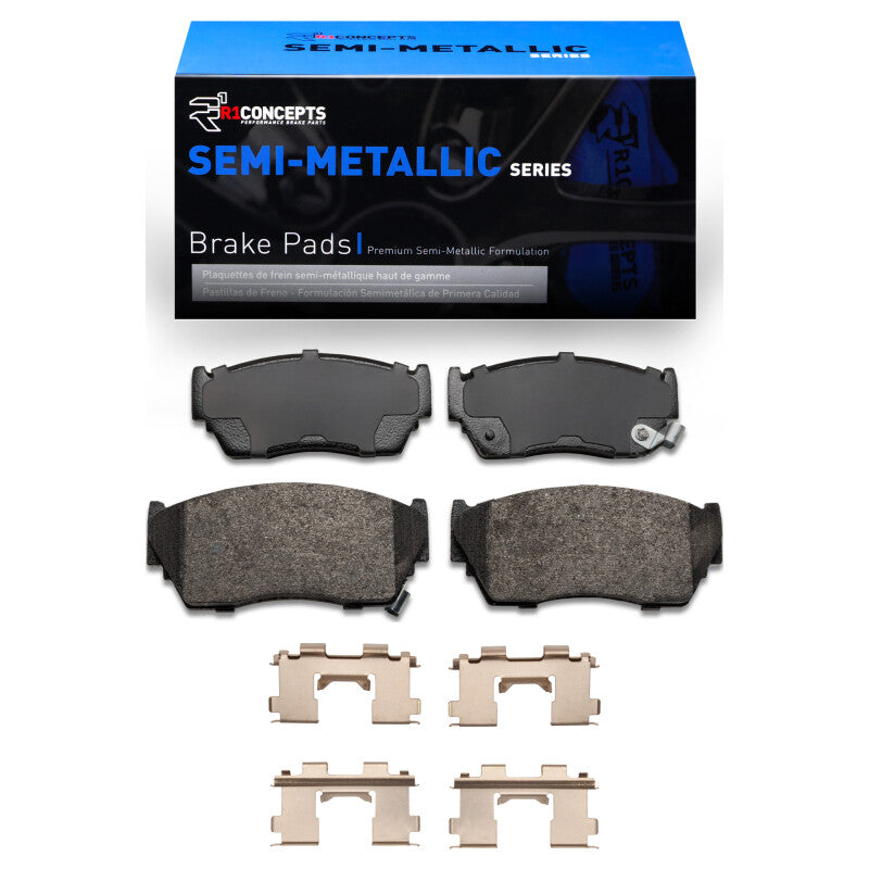 R1 91-17 Nissan Sentra Front Semi Met Pads & Hardware Kit