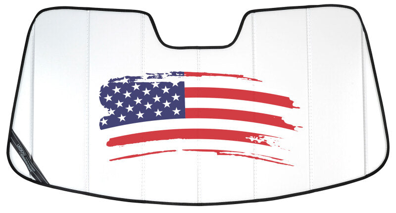 Covercraft 25-26 Porsche Taycan American Flag UVS100 Premier Custom Sunscreen