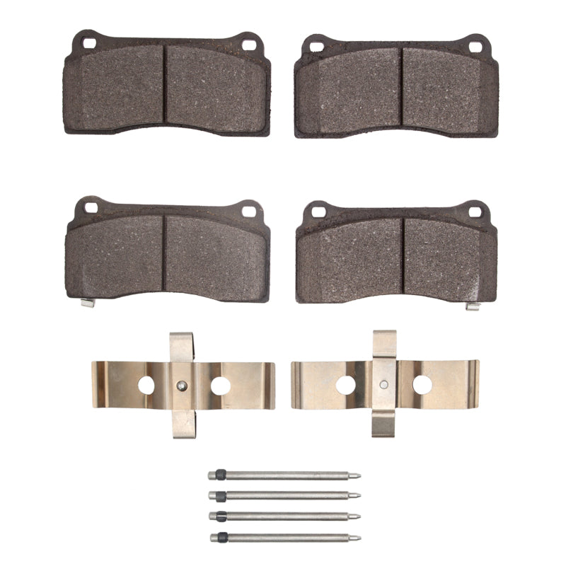 R1 03-17 Dodge Viper Front/Rear Semi Met Pads & Hardware Kit