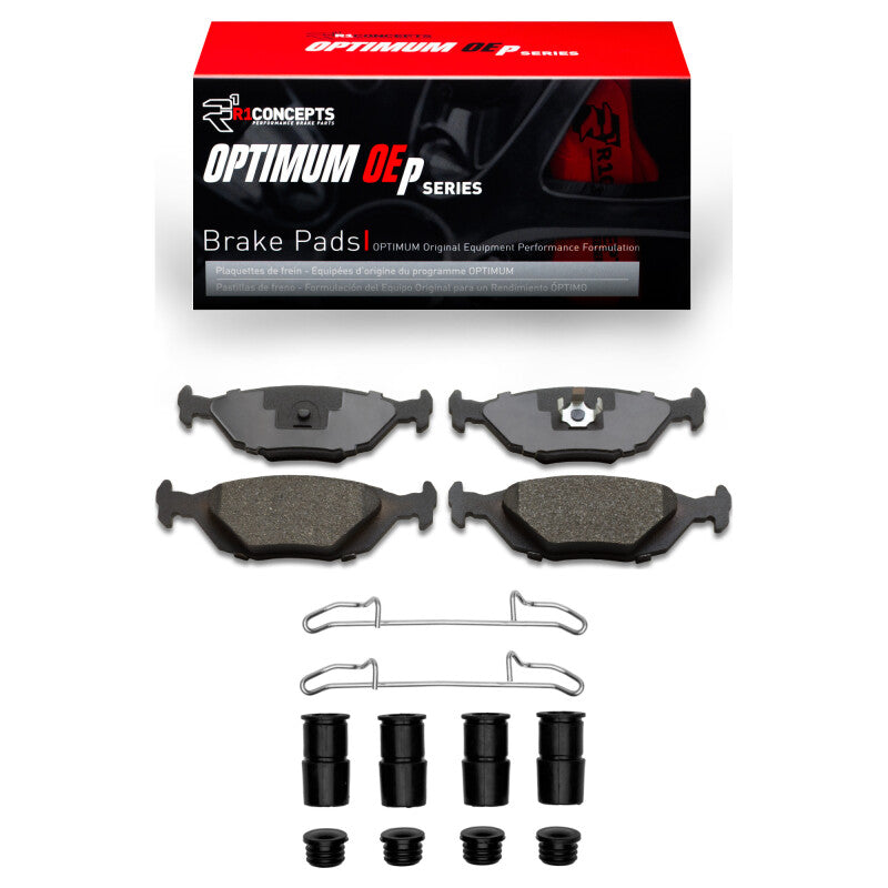 R1 86-98 Saab 9000 Rear Optimum OE Pads & Hardware Kit