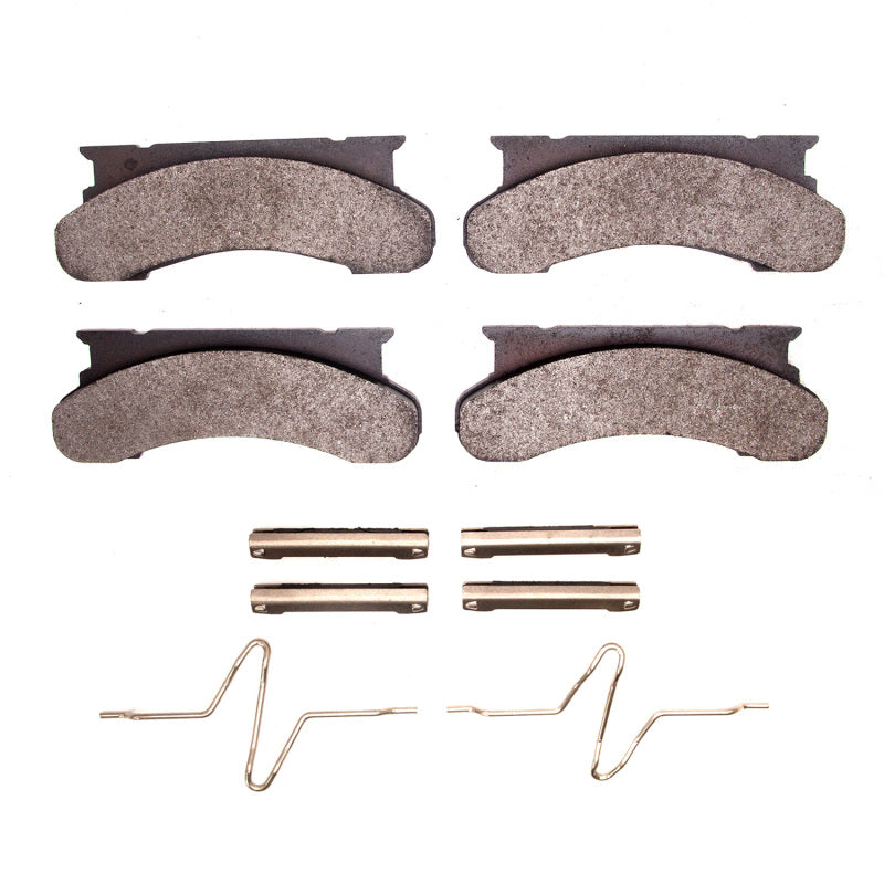 R1 86-94 Ford F-250 2WD (Excl Super Duty) Front Semi Met Pads & Hardware Kit