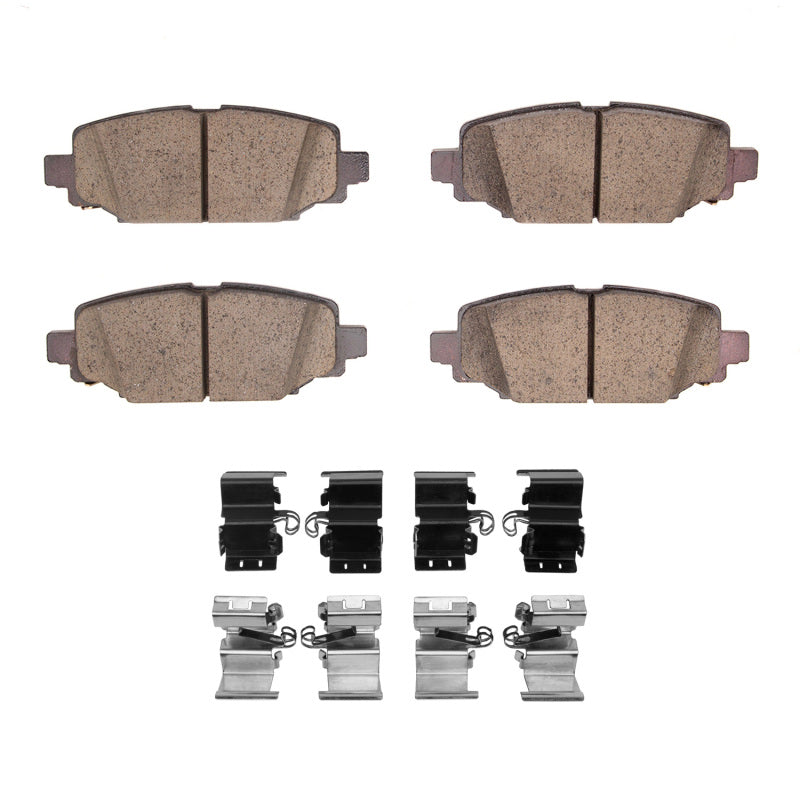 R1 18-25 Jeep Wrangler Rear Ceramic Pads & Hardware Kit