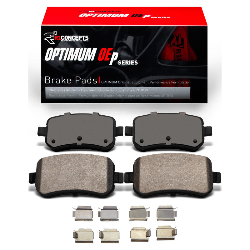 R1 08-12 Chrysler Town & Country Rear Optimum OE Brake Pads & Hardware Kit