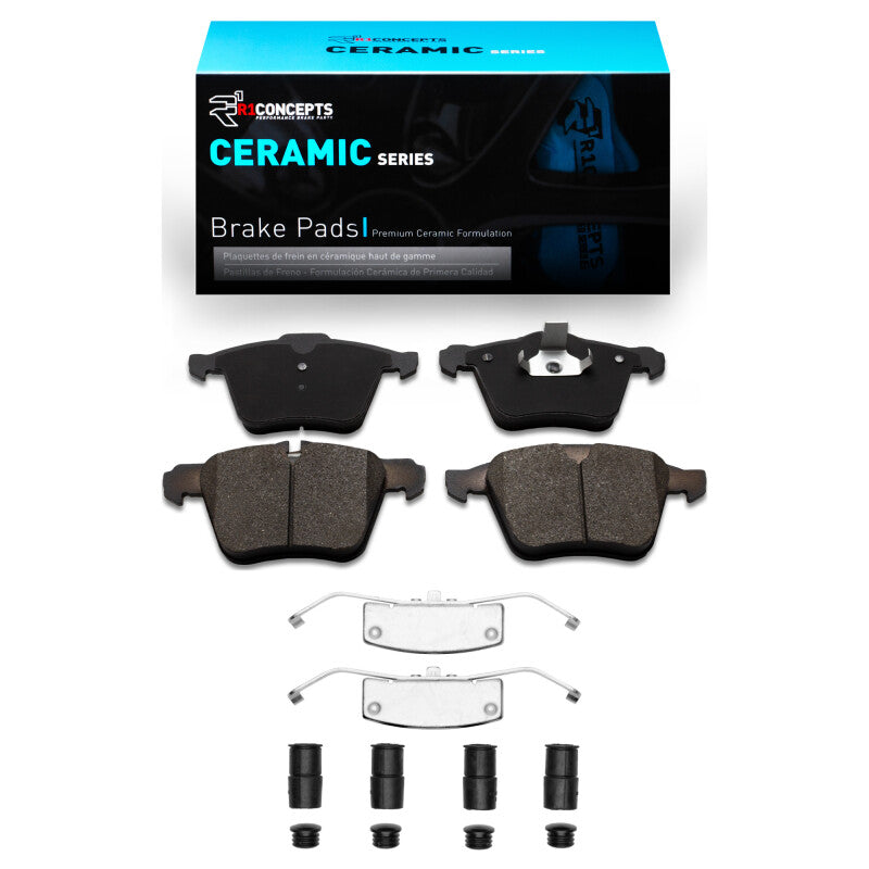 R1 07-18 Jaguar XF Front Ceramic Pads & Hardware Kit