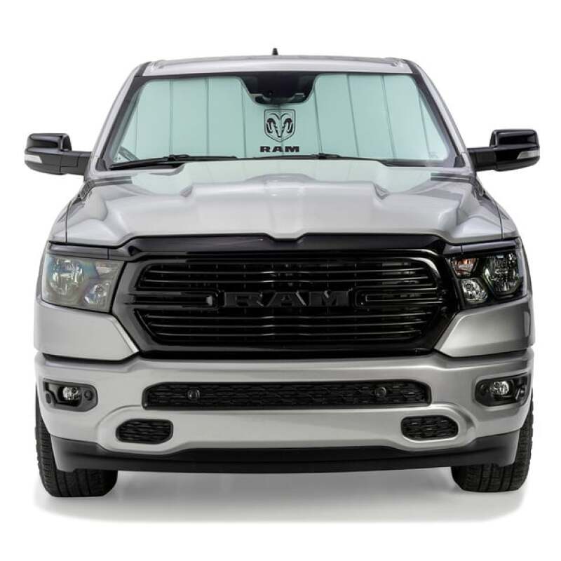Covercraft 19-24 Pickup Ram 1500 No Sensor Std RVM UVS100 Custom Sunscreen with Ram Vertical logo