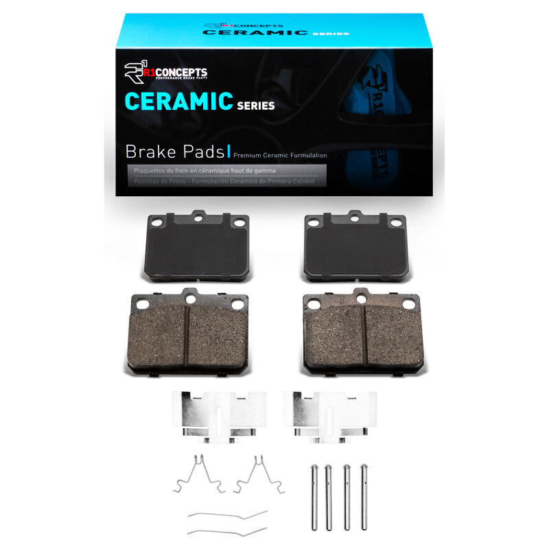 R1 1981-1983 Toyota Corolla (US/Canada) Front R1 Ceramic Pads & Hardware Kit
