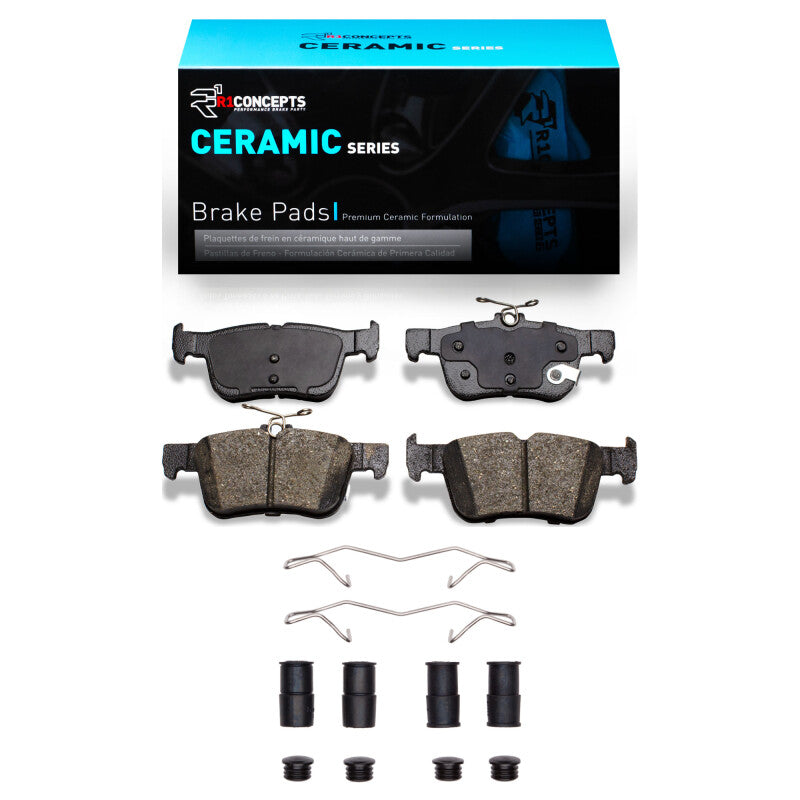 R1 2013-2024 Ford Special SERVICE POLICE Sedan Rear R1 Ceramic Pads & Hardware Kit