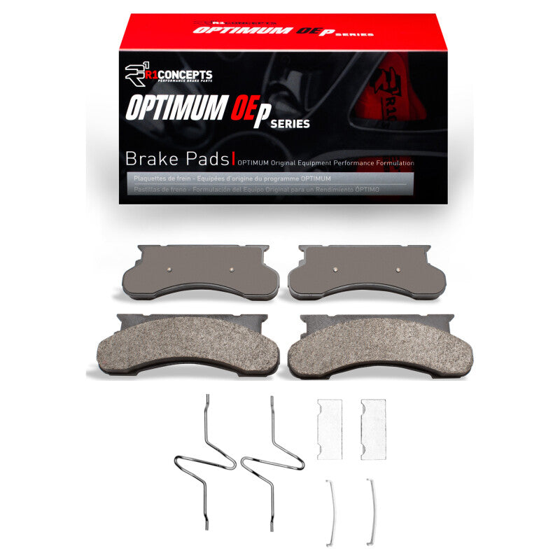 R1 1975-1994 Ford F-350 4WD (Excl Super Duty) Front R1 Optimum OE Pads & Hardware Kit