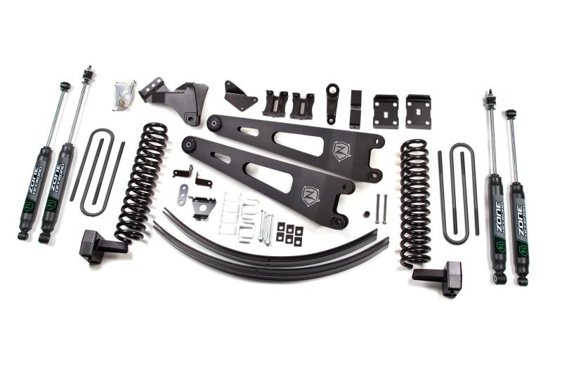 Zone Offroad 11-14 Ford SuperDuty 6in Gas w/Overload