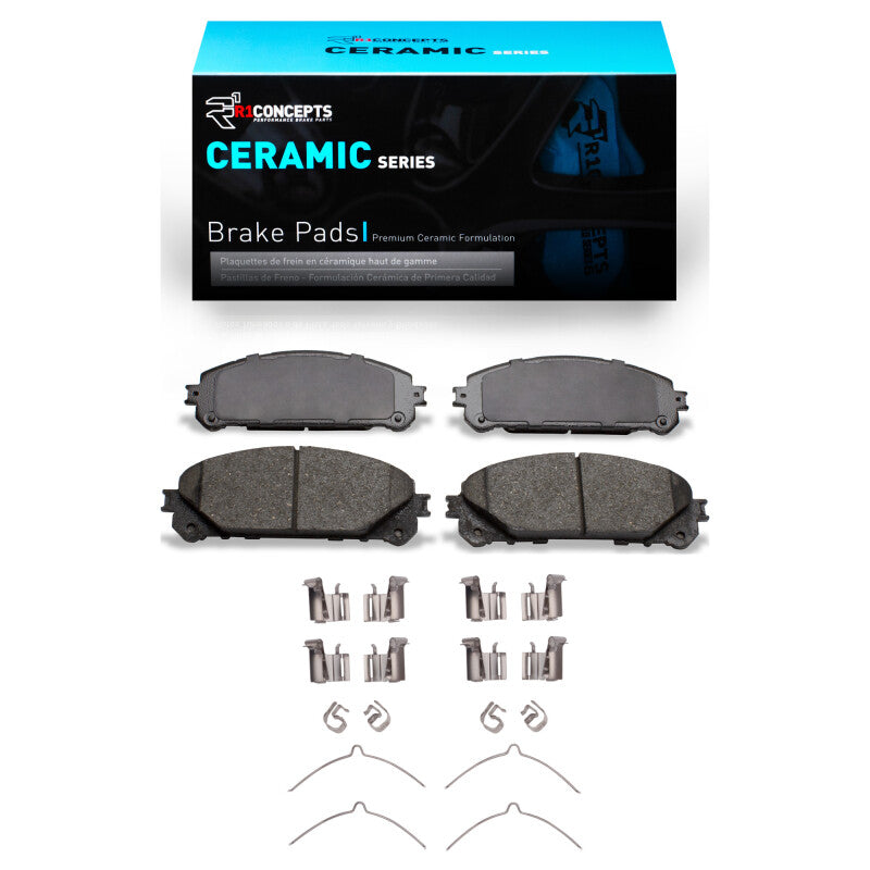 R1 08-26 Lexus RX350 Front Ceramic Brake Pads & Hardware Kit