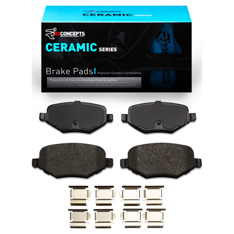R1 13-16 Lincoln MKT Rear Ceramic Pads & Hardware Kit