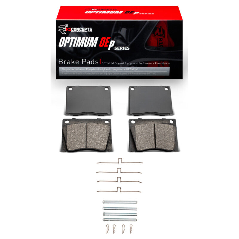 R1 61-79 Jaguar XKE Front Optimum OE Pads & Hardware Kit