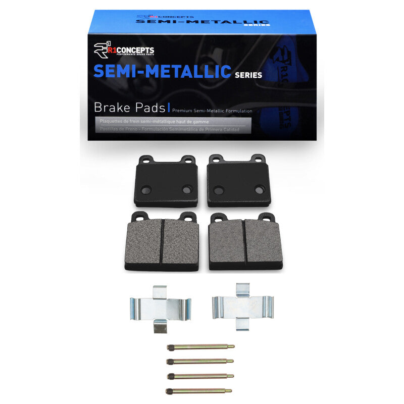 R1 70-72 Mercedes-Benz 280SEL Front Semi Met Pads & Hardware Kit