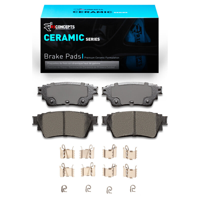 R1 -25 Nissan ALTIMA Rear Ceramic Pads & Hardware Kit