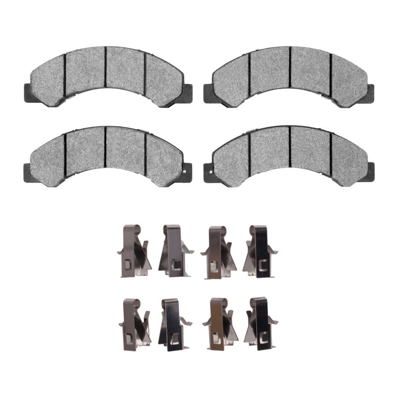 R1 12-20 Hino 155 Fr and Rr Semi Met Pads & Hardware Kit