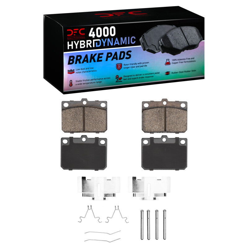 R1 81-83 Toyota Corolla (US/Canada) Front Semi Met Pads & Hardware Kit