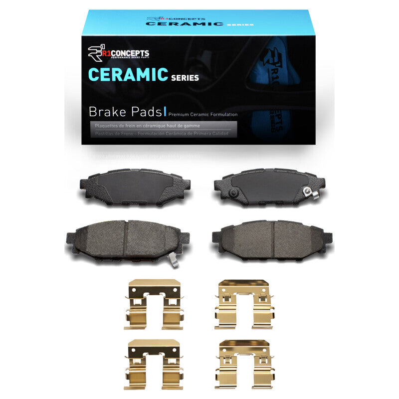 R1 2005-2023 Subaru BRZ Rear R1 Ceramic Pads & Hardware Kit