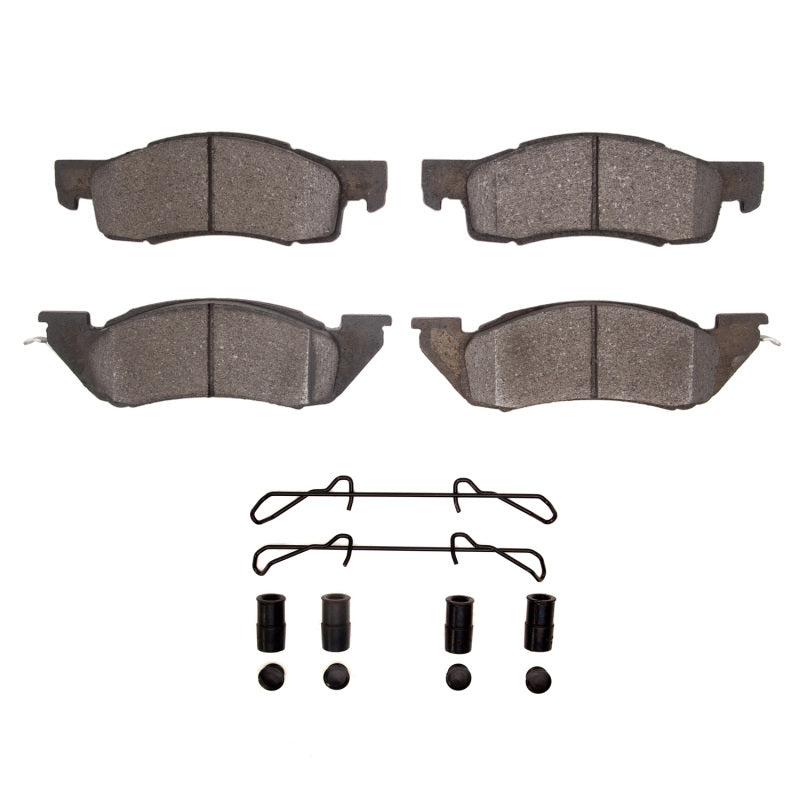 R1 87-90 Dodge Dakota 4WD Front Semi Met Pads & Hardware Kit