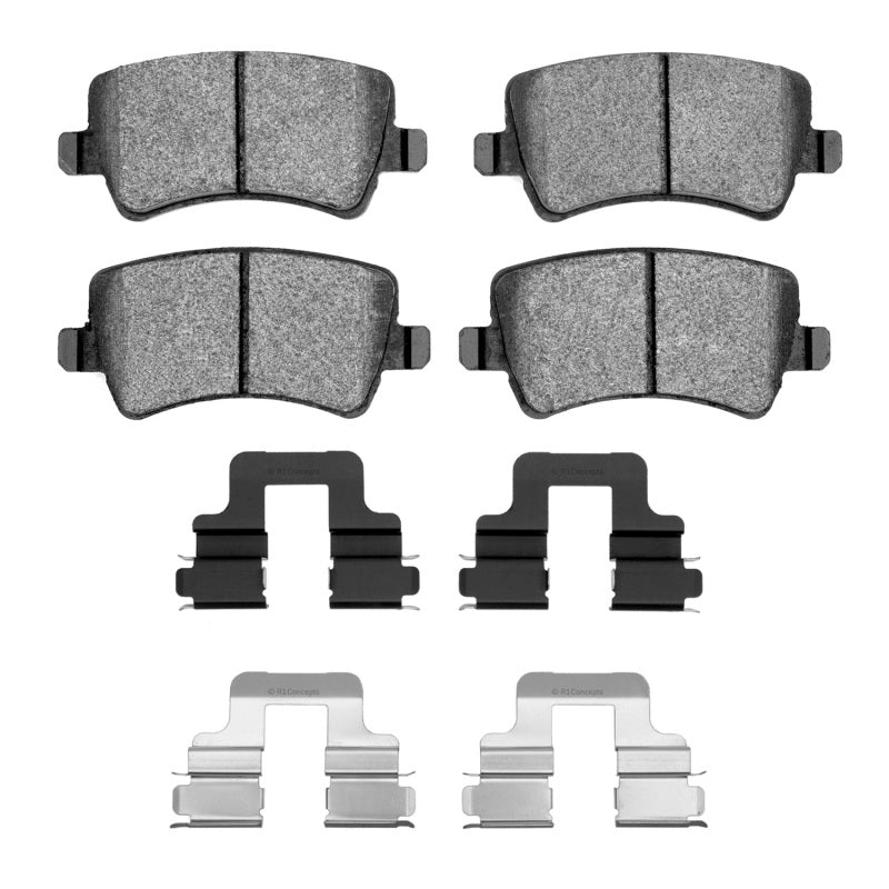 R1 07-18 Land Rover Range Rover Evoque Rear Ceramic Brake Pads & Hardware Kit