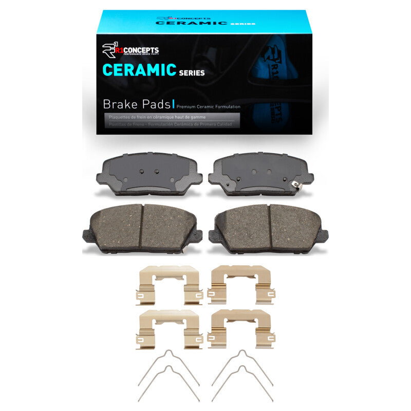 R1 16-17 Hyundai Veloster Front Ceramic Pads & Hardware Kit
