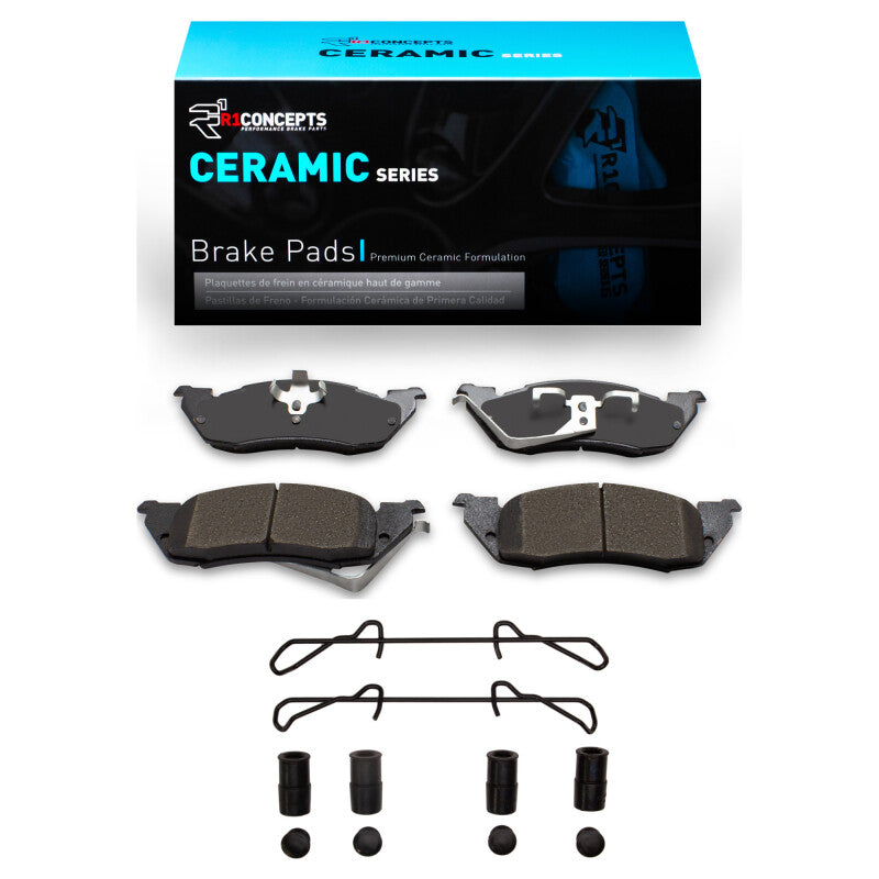 R1 1991-1998 Dodge Dakota RWD Front R1 Ceramic Pads & Hardware Kit
