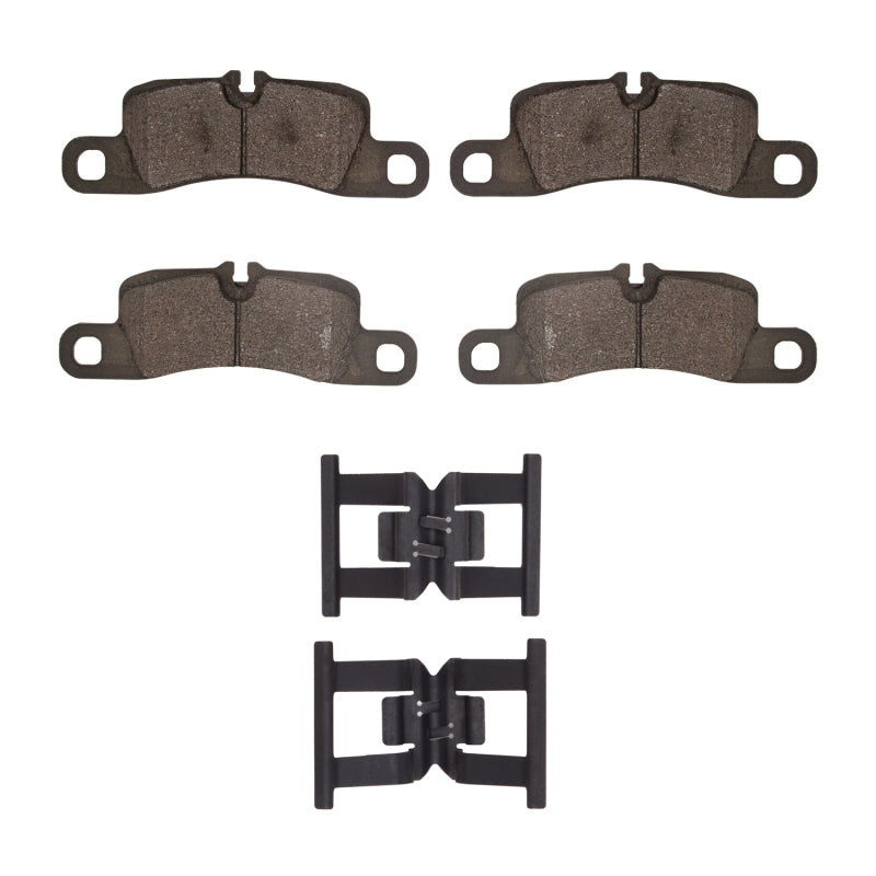 R1 11-18 Porsche Cayenne Rear Semi Met Pads & Hardware Kit