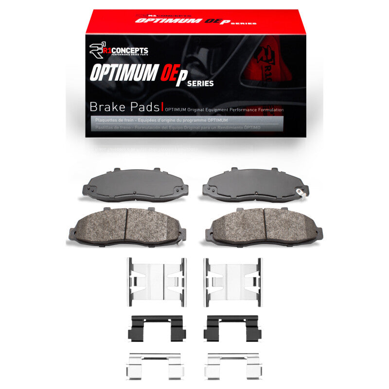 R1 00-04 Ford F-150 RWD Front Optimum OE Pads & Hardware Kit