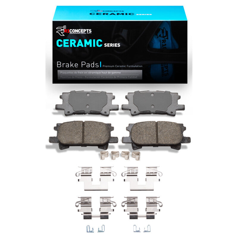 R1 2004-2009 Lexus RX350 Rear R1 Ceramic Pads & Hardware Kit