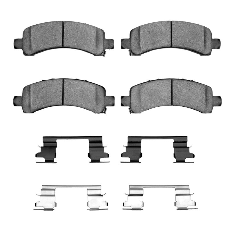 R1 02-14 Cadillac Escalade EXT Rear Semi Met Pads & Hardware Kit