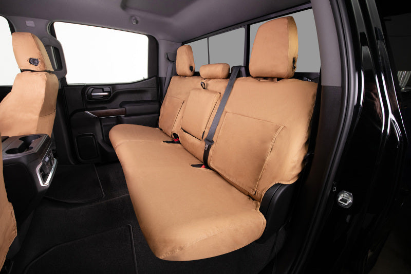 Covercraft 10-24 Chevrolet Express Polycotton SeatSaver Custom Second Row Seat Covers - Tan