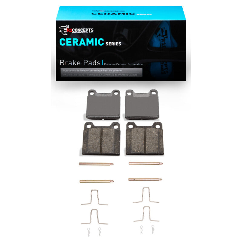R1 67-91 Mercedes-Benz 220 Rear Ceramic Pads & Hardware Kit
