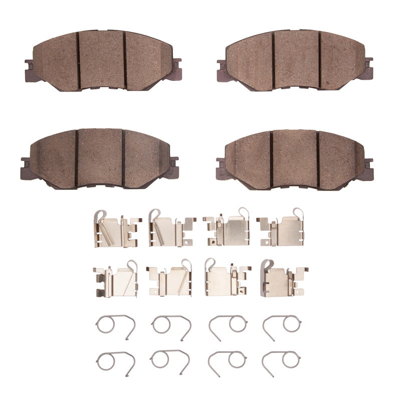 R1 -25 Honda Civic Sedan Front Ceramic Pads & Hardware Kit