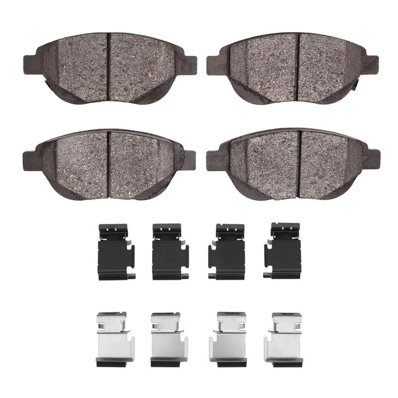 R1 12-19 Fiat 500 (USA/Canada) Front Semi Met Pads & Hardware Kit