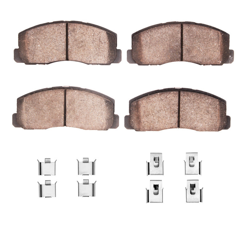 R1 84-91 Dodge 2000 GTX Front Ceramic Pads & Hardware Kit