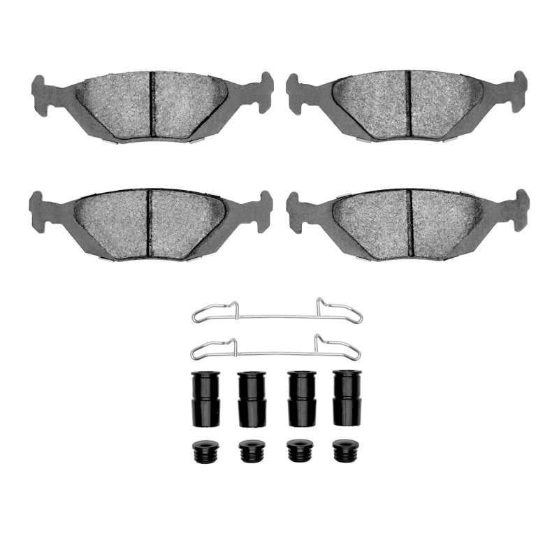 R1 86-98 Saab 900 Rear Semi Met Pads & Hardware Kit