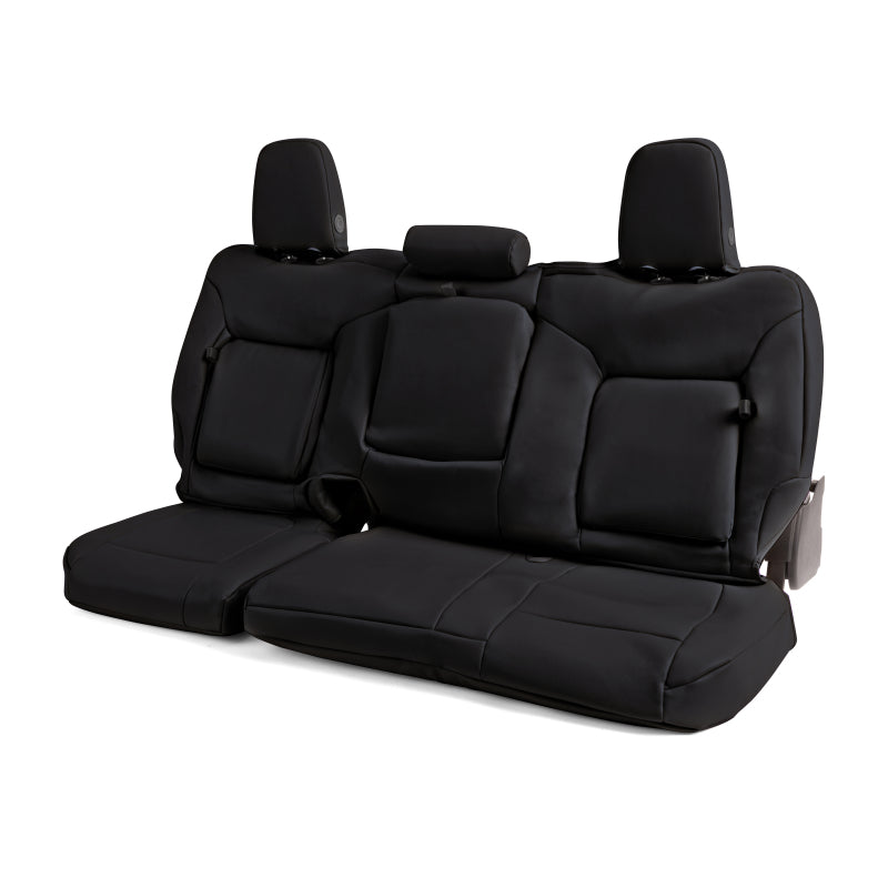 Covercraft 07-14 Chevrolet Silverado/GMC Leatherette PrecisionFitSecond Row Seat Covers - Blk