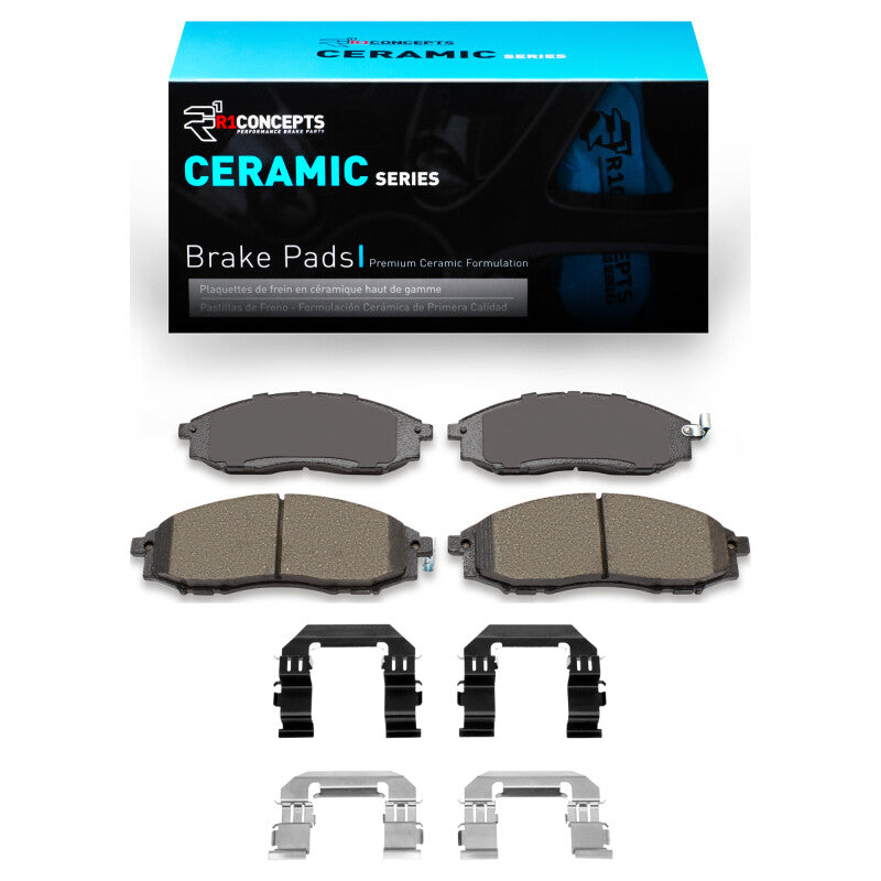R1 2000-2004 Nissan Frontier Front R1 Ceramic Pads & Hardware Kit