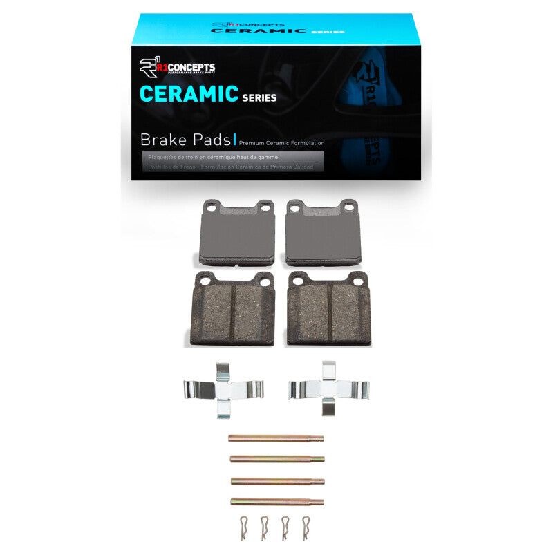 R1 67-91 Mercedes-Benz 220 Rear Ceramic Pads & Hardware Kit