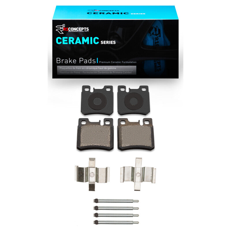R1 92-95 Mercedes-Benz 400E Rear Ceramic Pads & Hardware Kit