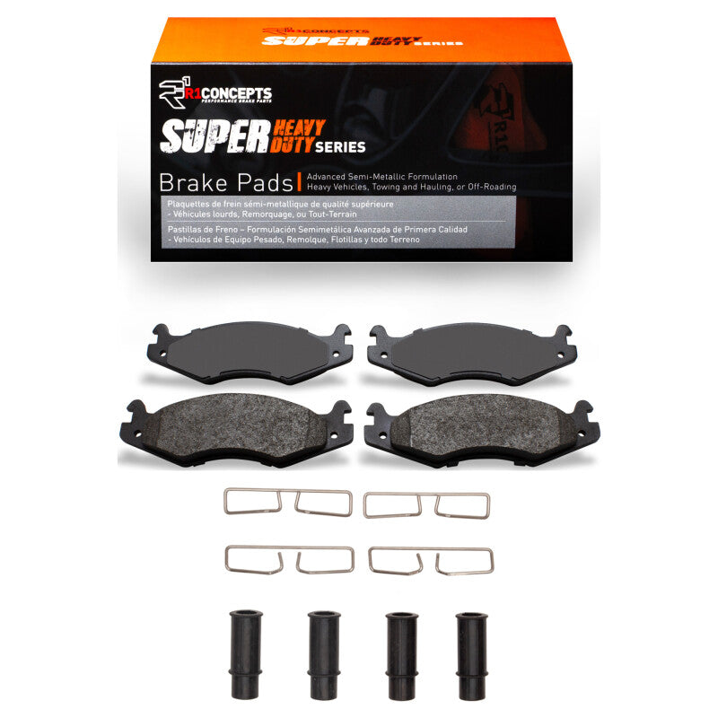R1 92-06 Hummer H1 Front/Rear Super Duty Pads & Hardware Kit