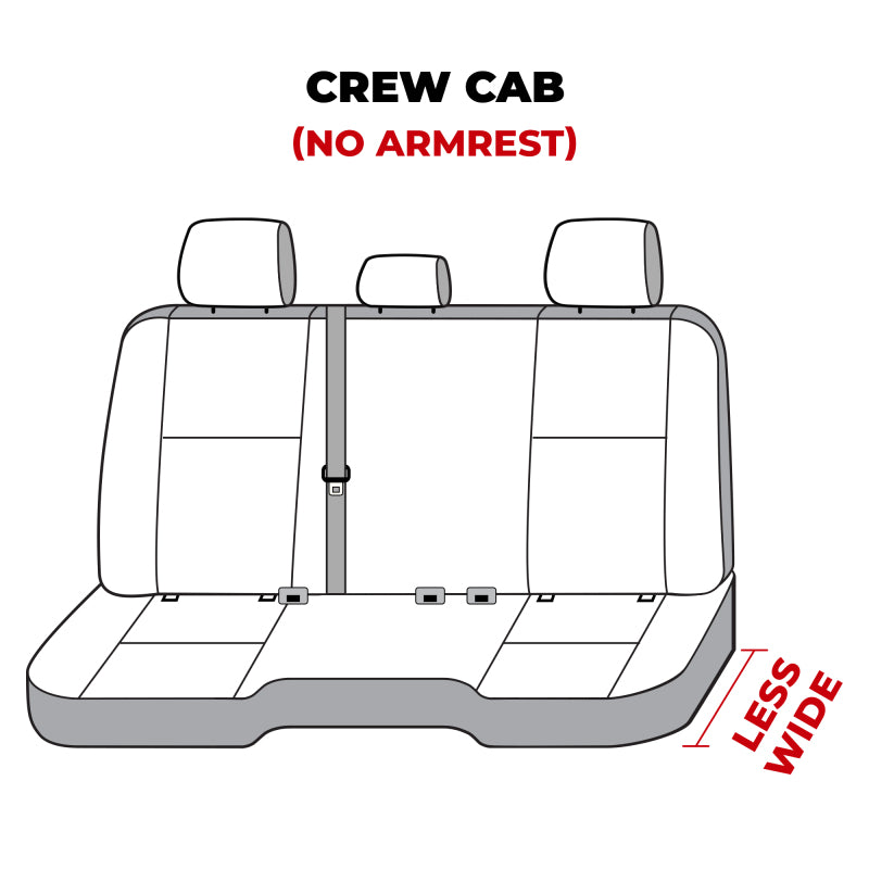 Covercraft 11-24 Dodge Ram Polycotton SeatSaver Custom Second Row Seat Covers - Taupe